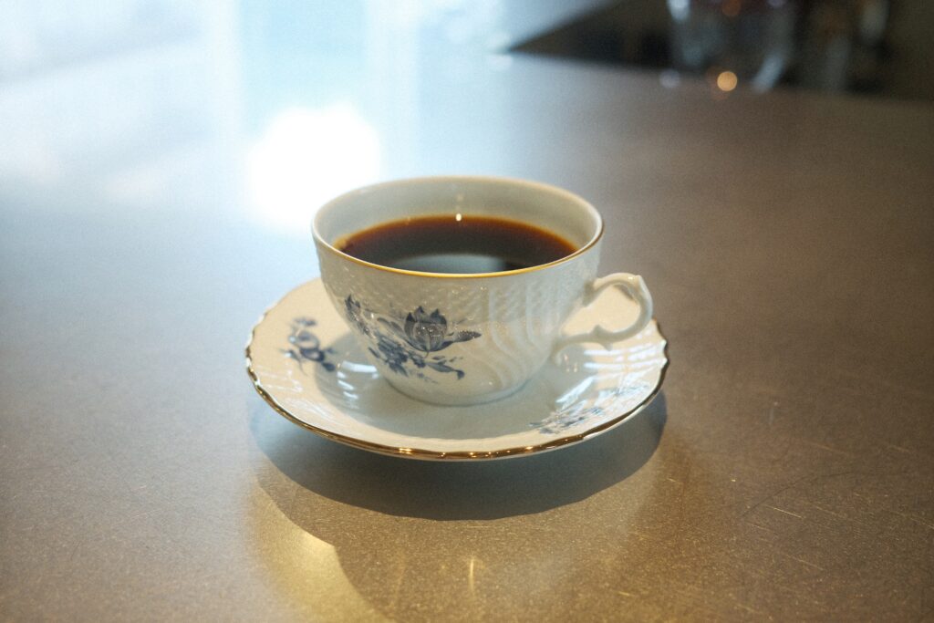 淹れたてのホットコーヒー