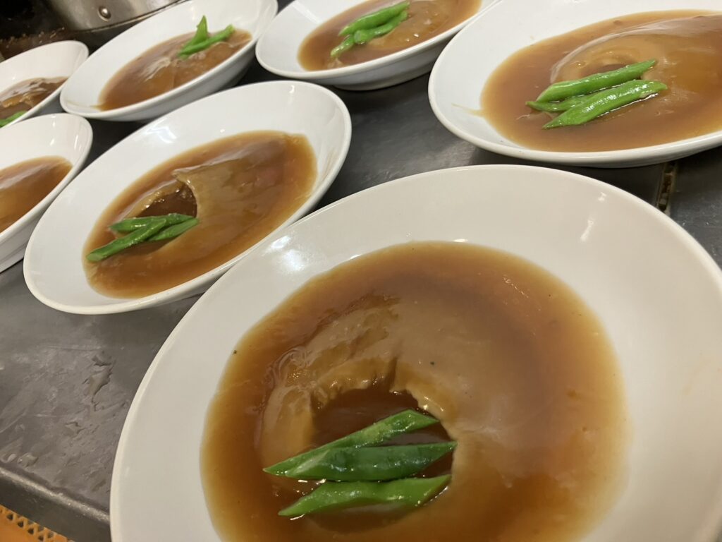 コース料理のフカヒレ